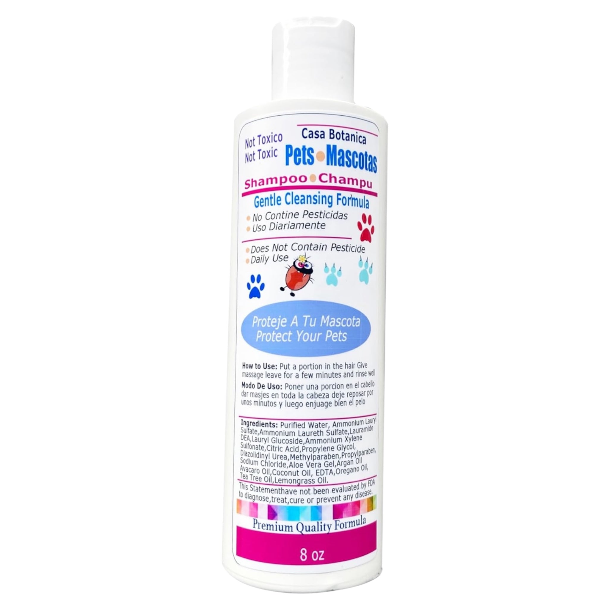Shampoo 8oz for Pets Fleas