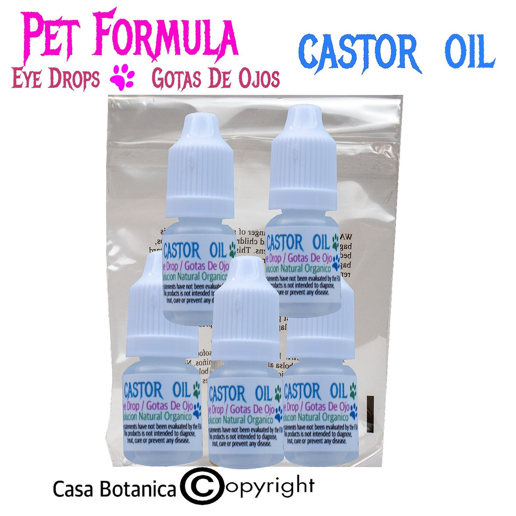 5Pcs Castor Oil Pet Formula  , Casa Botanica