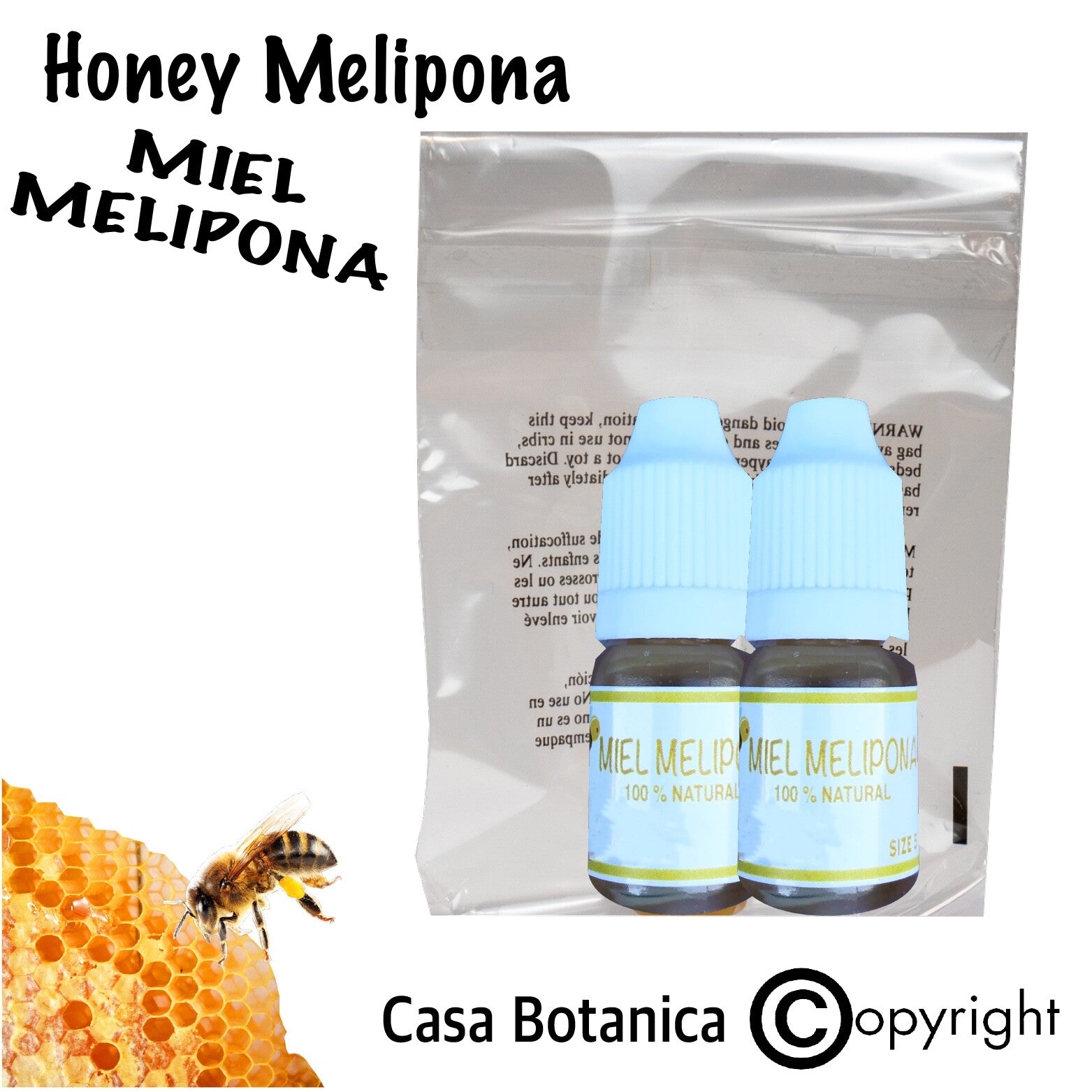 2pcs HONEY MELIPONA MIEL DE MELIPONA