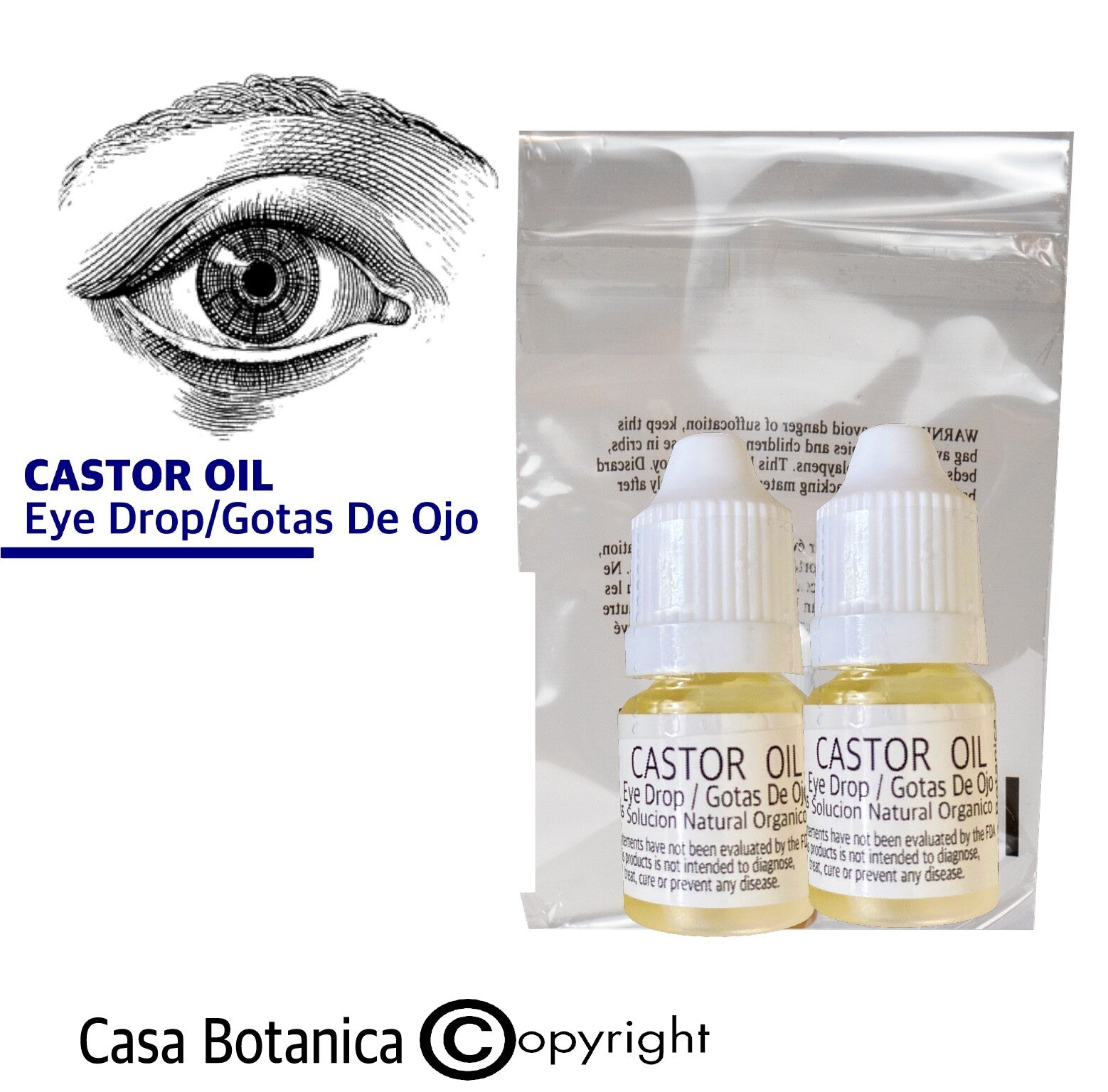 2 pcs Castor Oil Organic Cold Pressed Non GMO Hexane Free