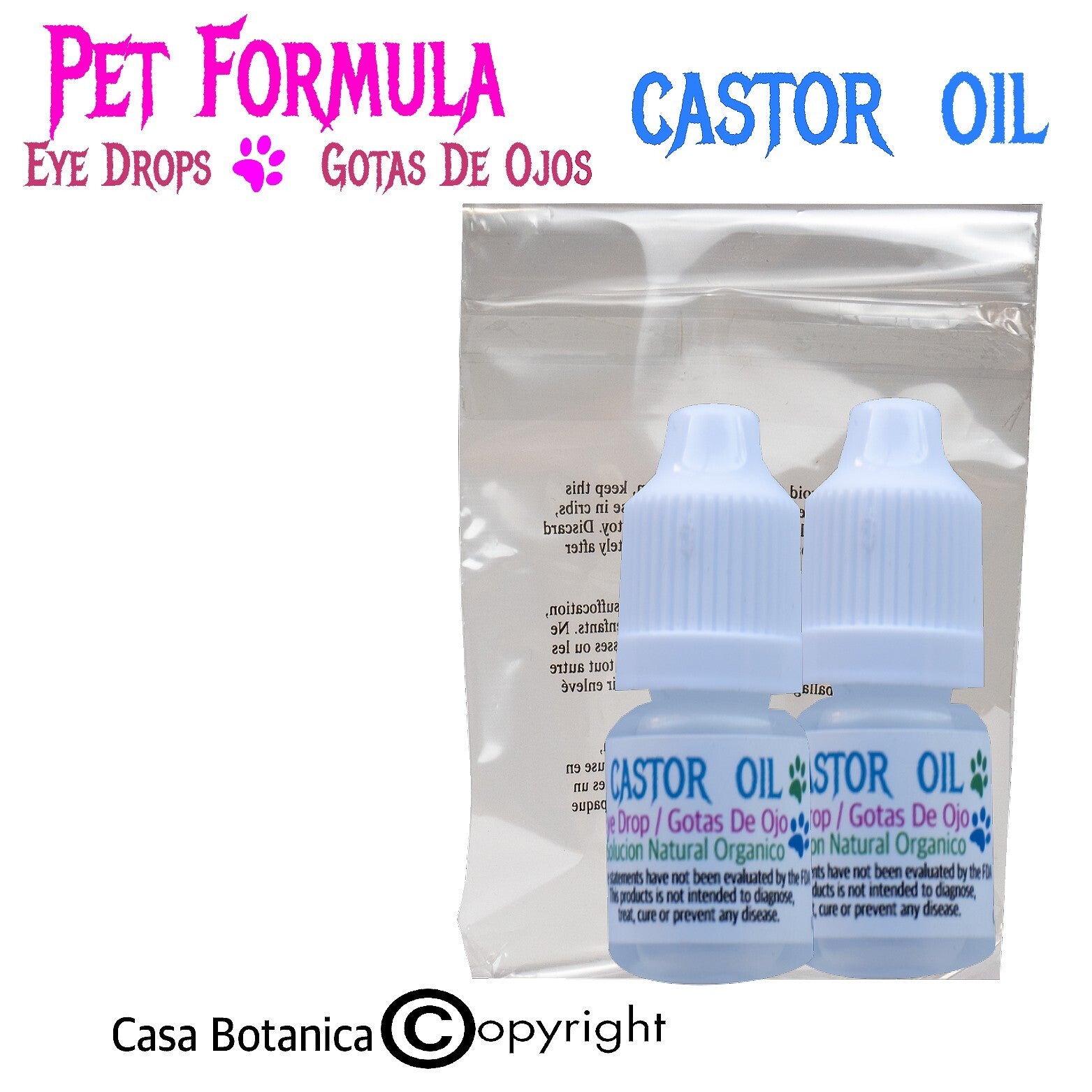 2 pcs Castor Oil Pet Formula   Casa Botanica